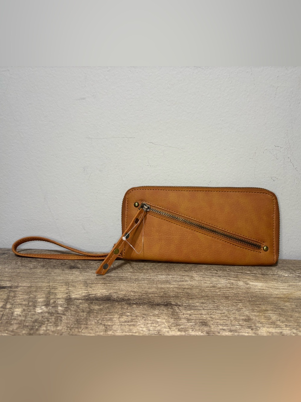 Free People Distressed Vegan Leather Wallet - Picture 3 of 12